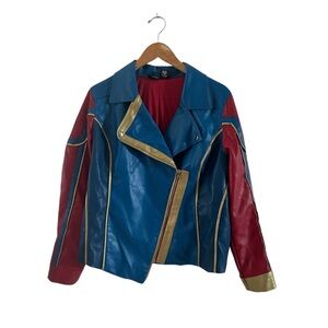 Marvel Blue and Red Women's Jacket by Her Universe - L